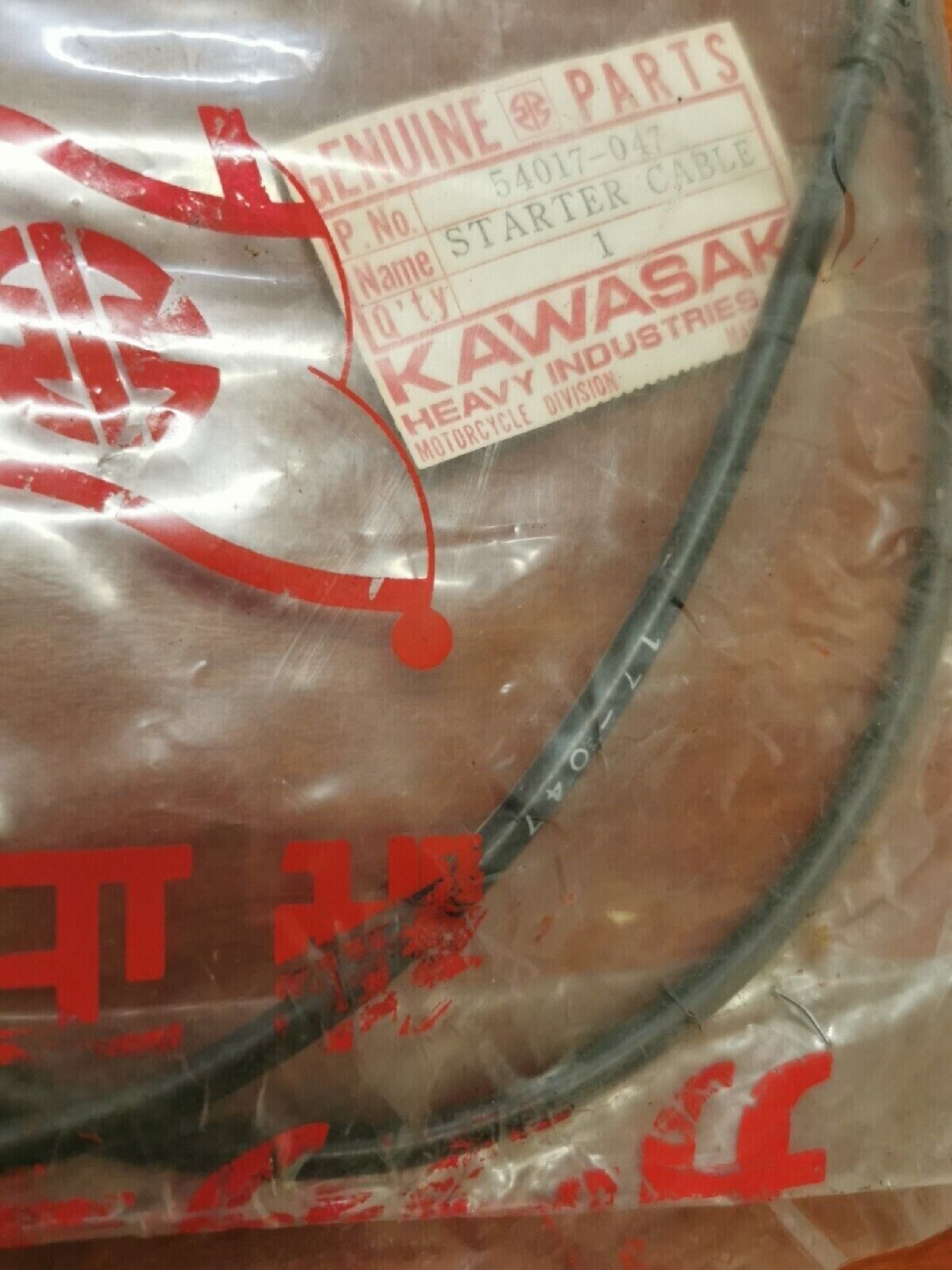 NOS Kawasaki 1970 - 1973 G4TR KV100 1972 - 1973 G5 STARTER CABLE 54017-047 K22