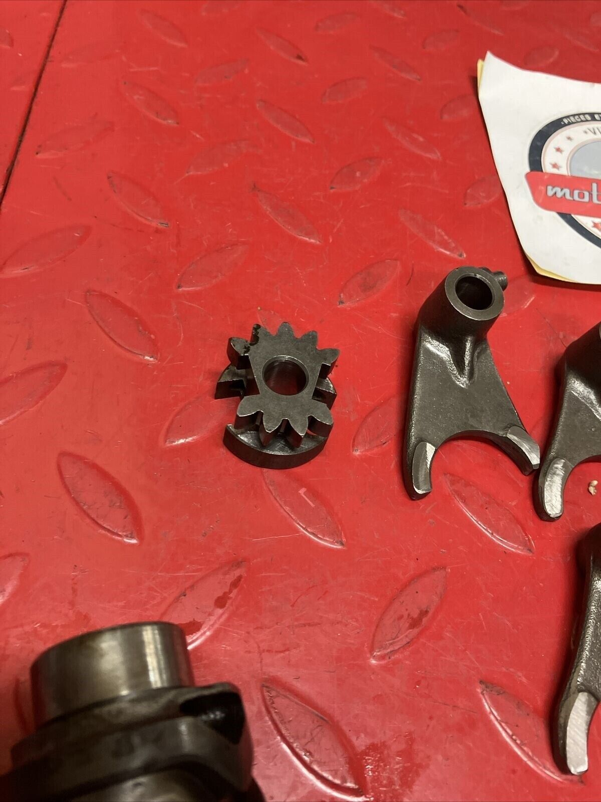 Suzuki DS100 1980 transmission gearshift gear shift drum cam forks axle shaft