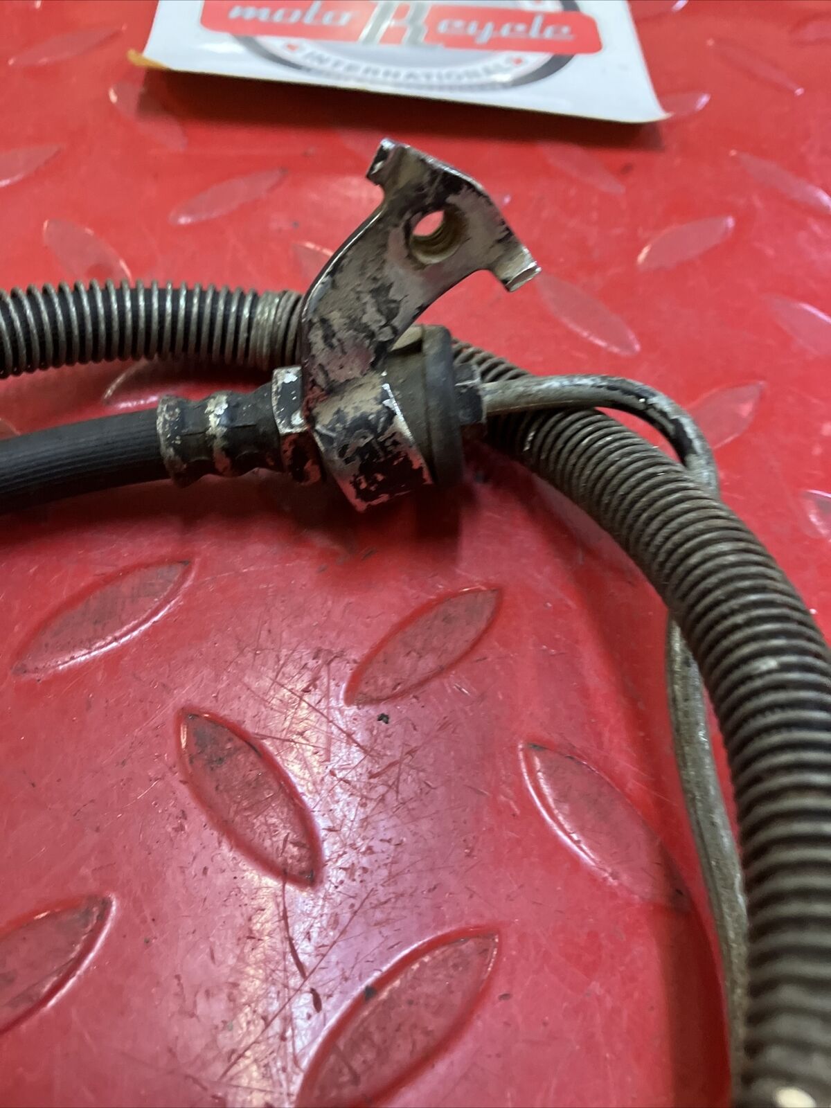 Yamaha RD400 1977 Front brake hose line pipe 1976