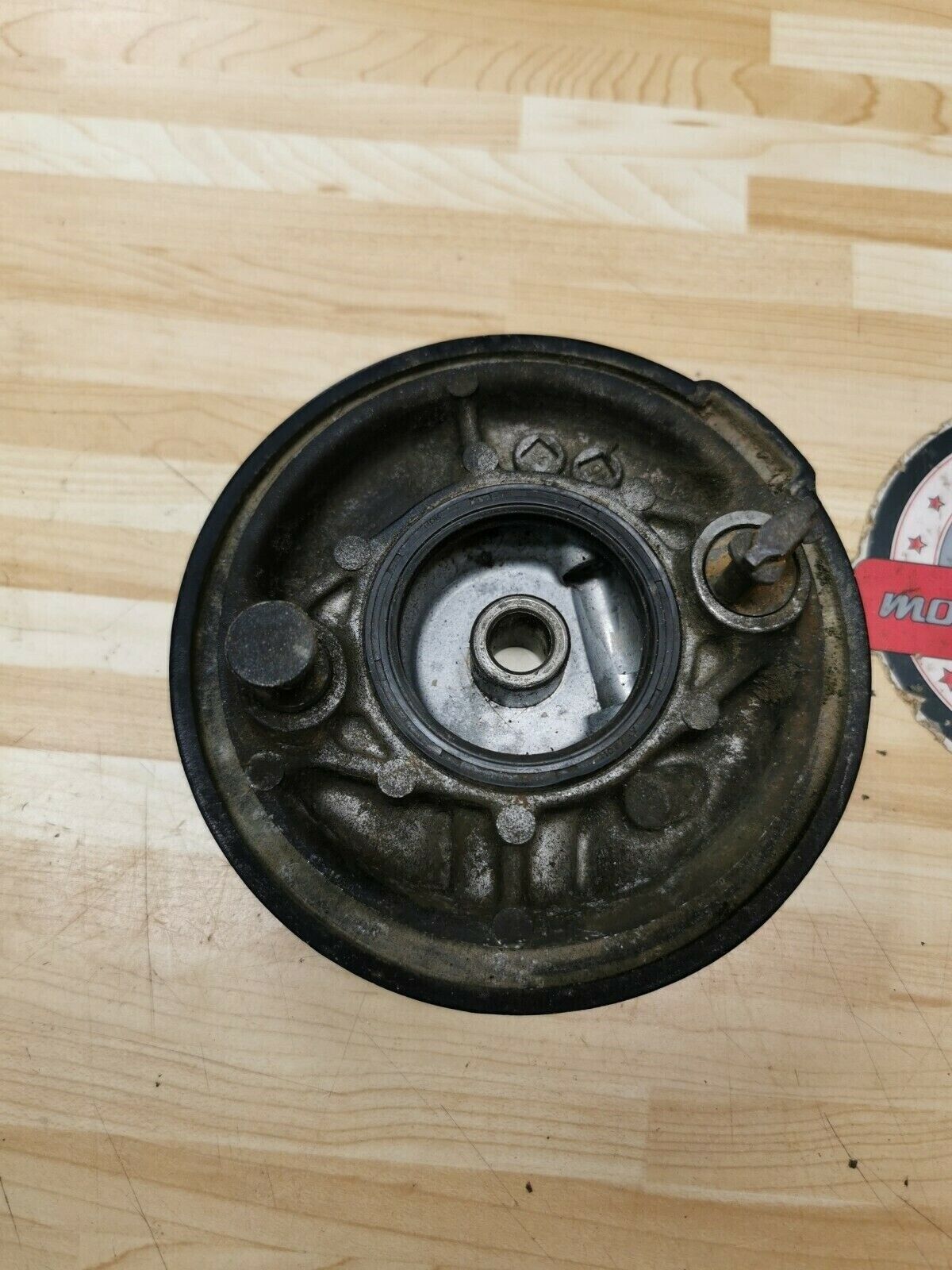 Honda XR200 1981 front brake panel hub drum cover plate cam lever 1982 1983 1984