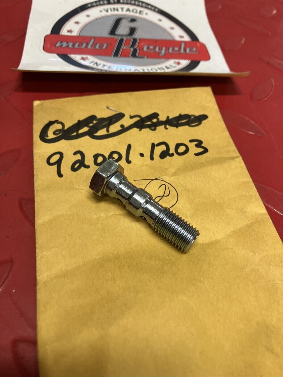 NOS KAWASAKI OIL BOLT L=37 92001-1203 K20