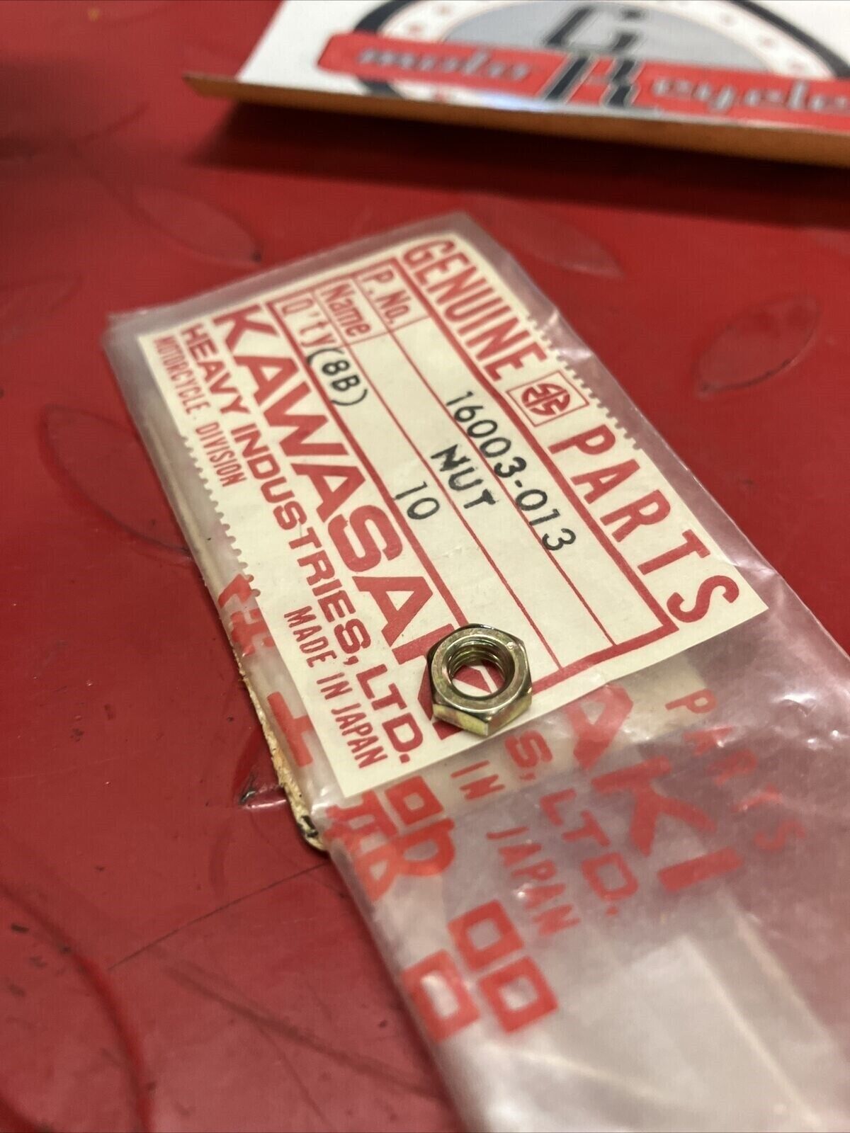 NOS KAWASAKI NUT 5MM 16003-013 K17