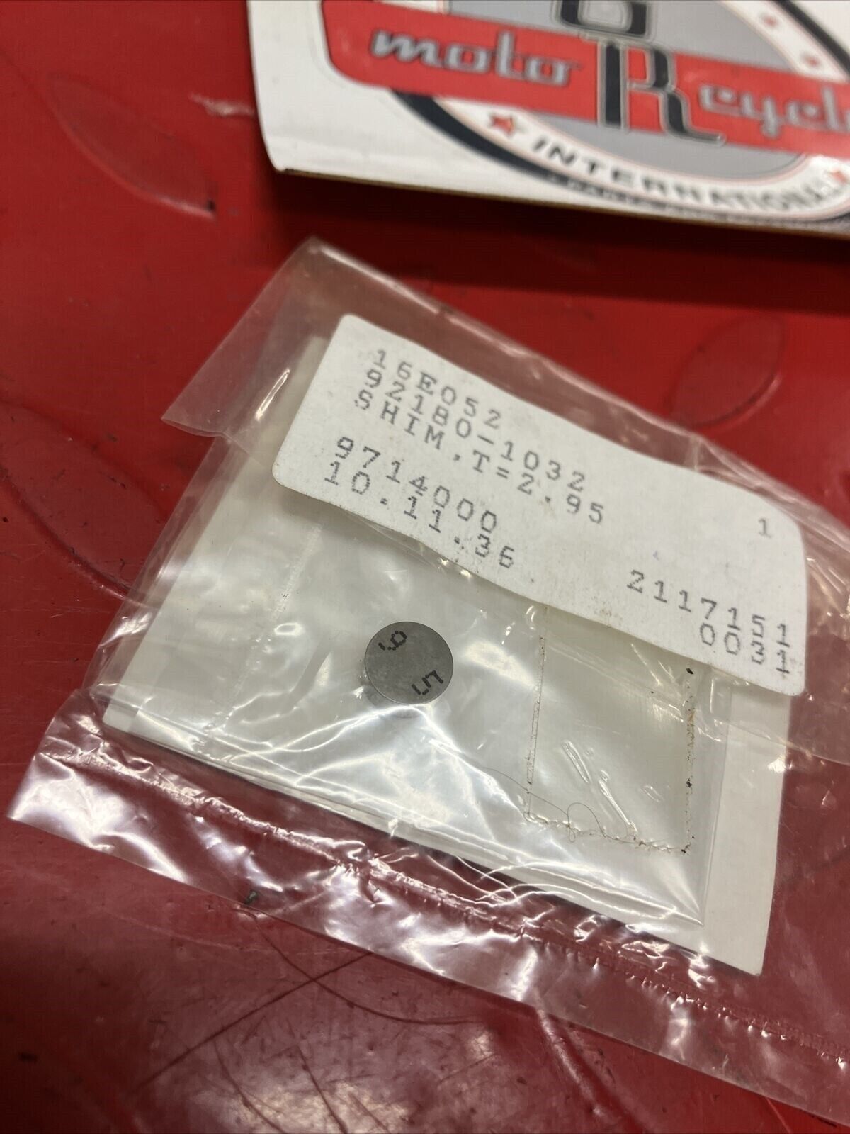 NOS KAWASAKI SHIM T=2.95 92180-1032 K13