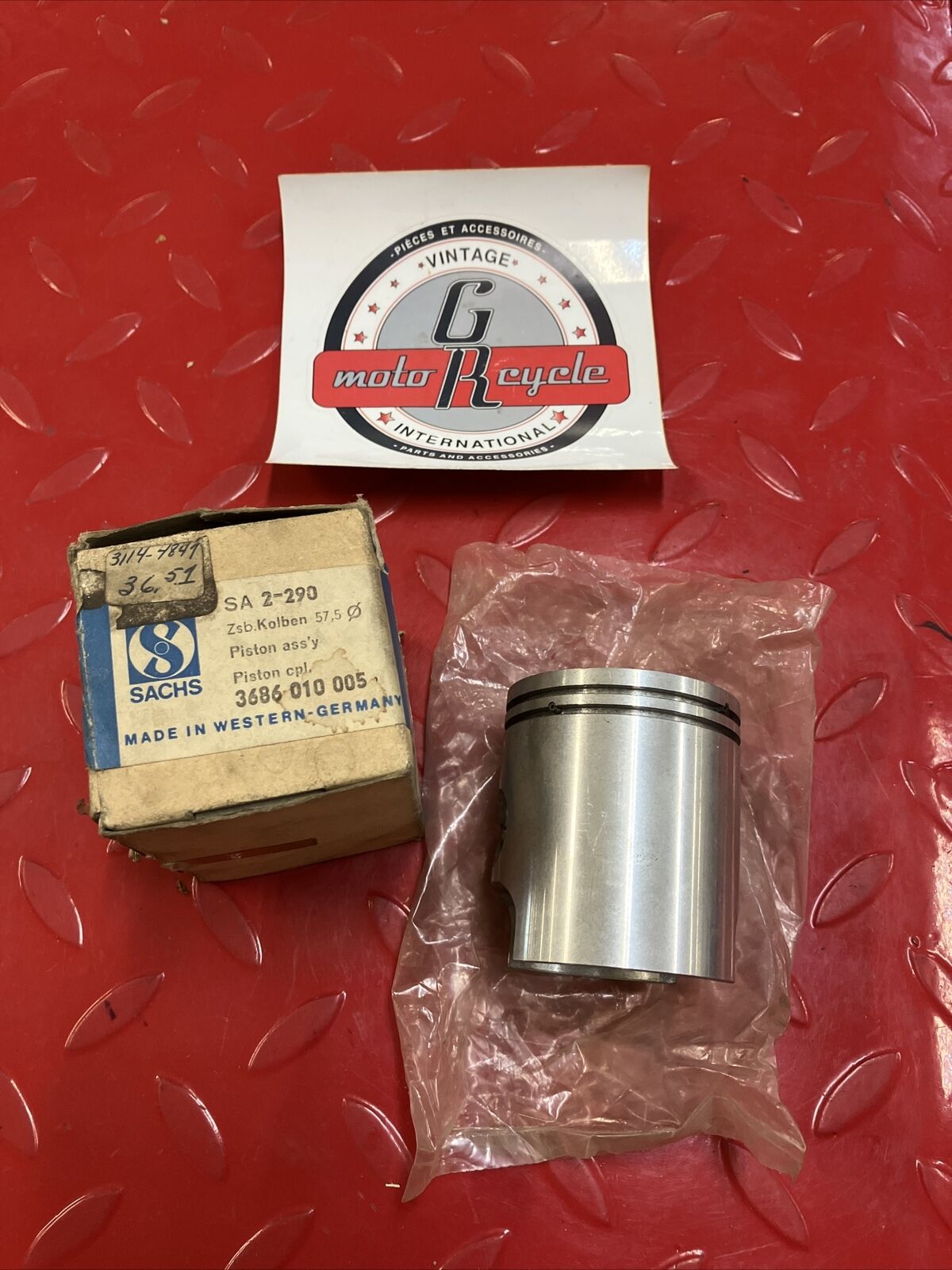 Nos Skiroule Sachs Piston SA2-290 SA2 290 57.5mm 3114-4849 3686 010 005 SR1