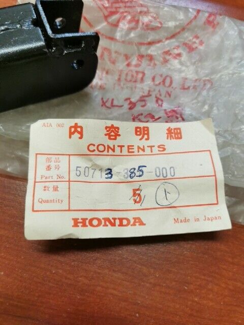 NOS Honda XL250 XL350 K2 - K4 PILLION STEP BRACKET 50713-385-000 H84