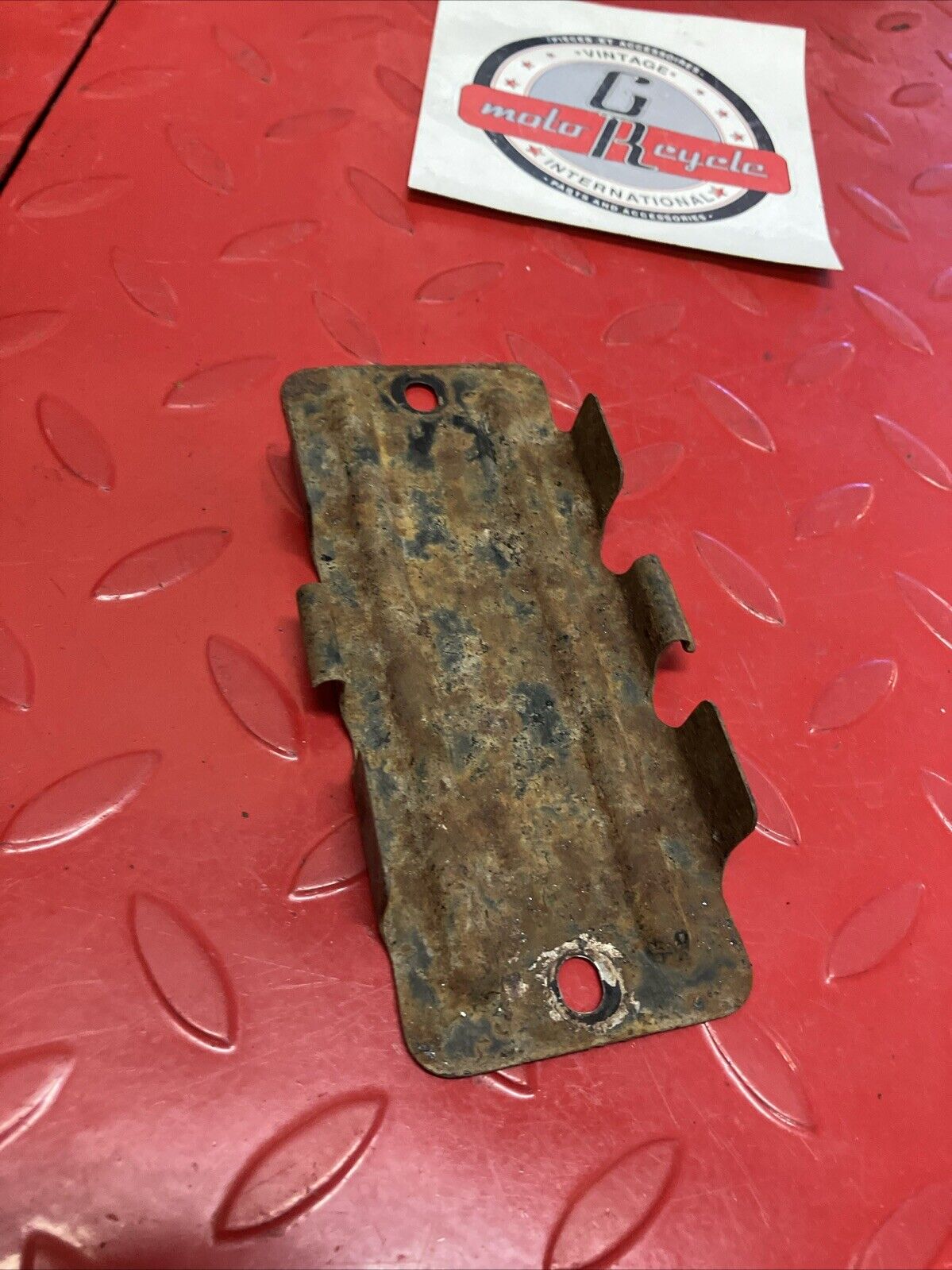 Suzuki RV90 1975 Tool tray holder plate 1973 - 1977