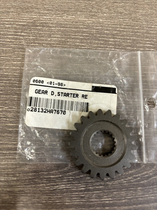 NOS Honda 1986 TRX350 STARTER REDUCTION GEAR D 21T 28132-HA7-670 H118