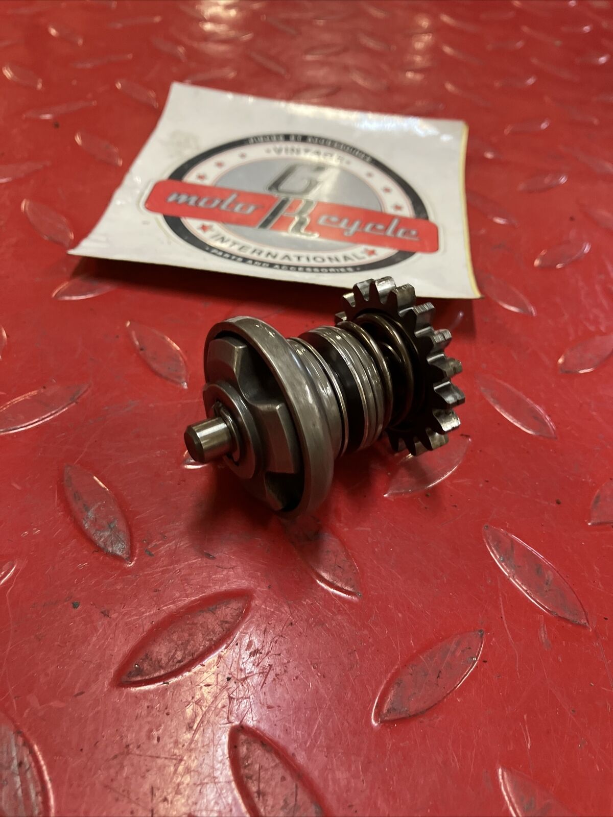 Kawasaki KDX200 1987 exhaust power valve governor shaft gear 1986