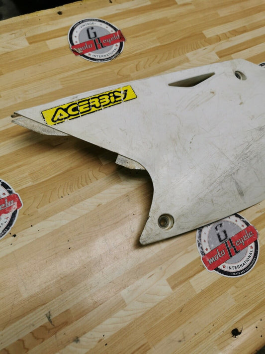 Kawasaki KX250F 2005 left side cover panel plastic fairing number plate 2004