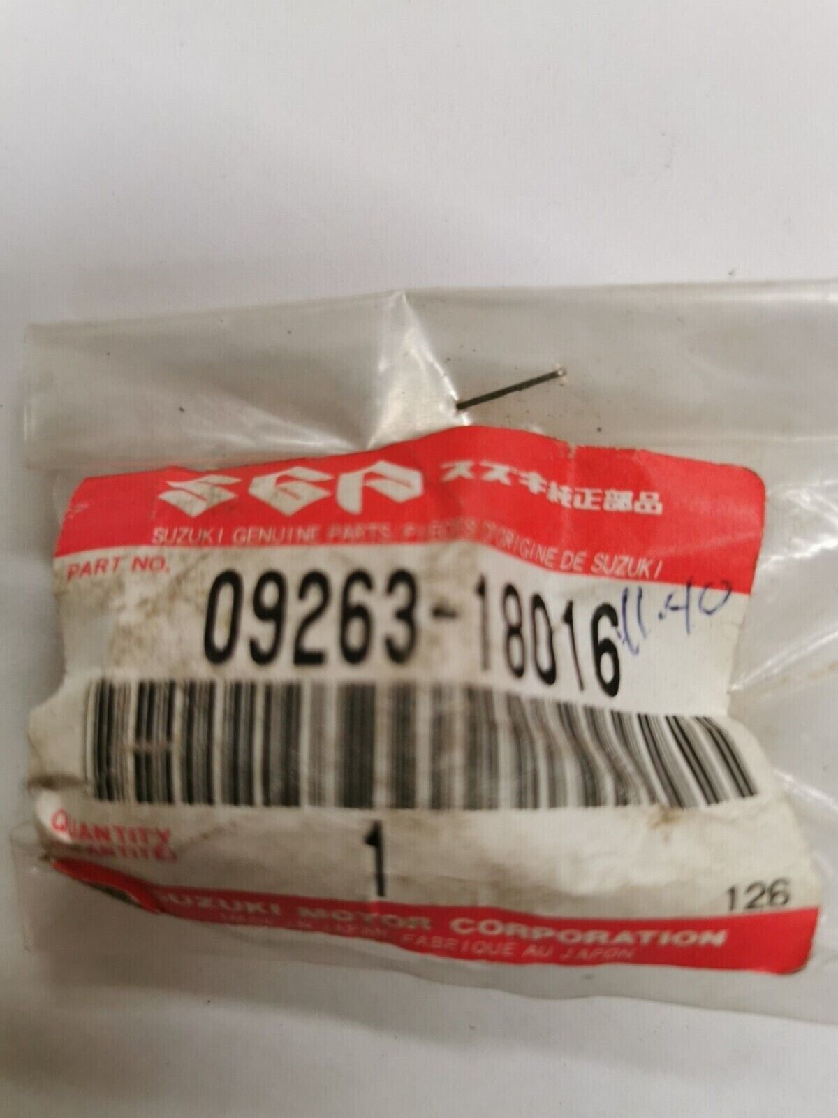 NEW NOS SUZUKI RM250 RMX250 BEARING 09263-18016 S29
