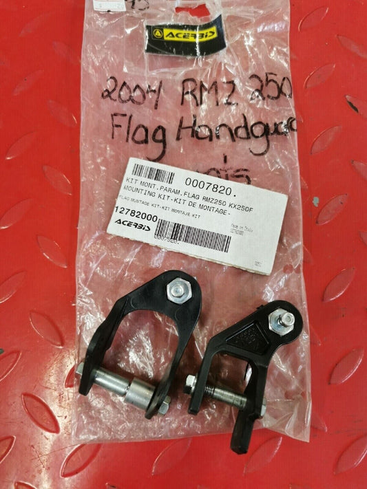 NOS ACERBIS RMZ250 2004 FLAG HANDGUARD MOUNTS KIT 12782000 J12