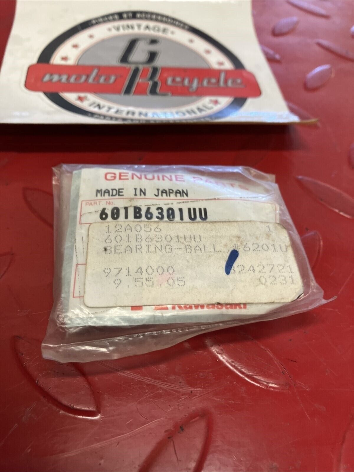 NOS KAWASAKI BEARING 601B6301UU K11