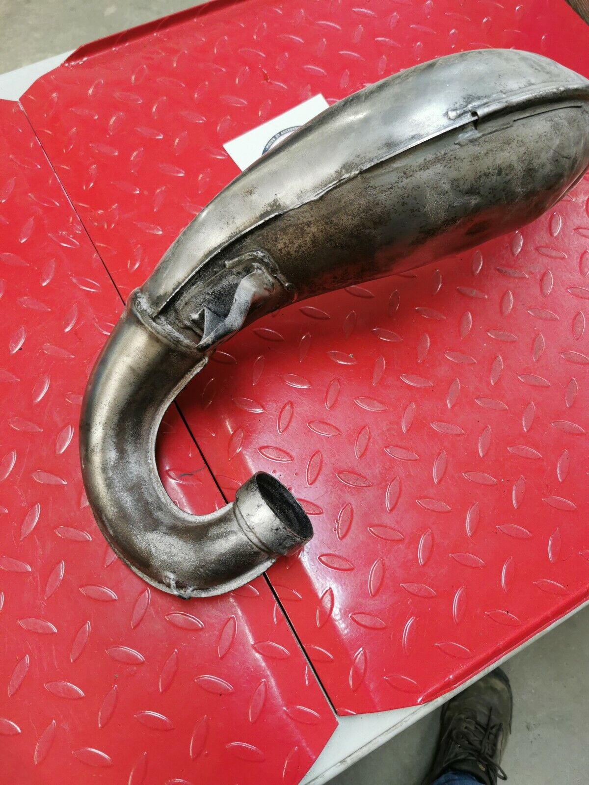 Honda CR125R 1987 1988 exhaust pipe head expansion chamber