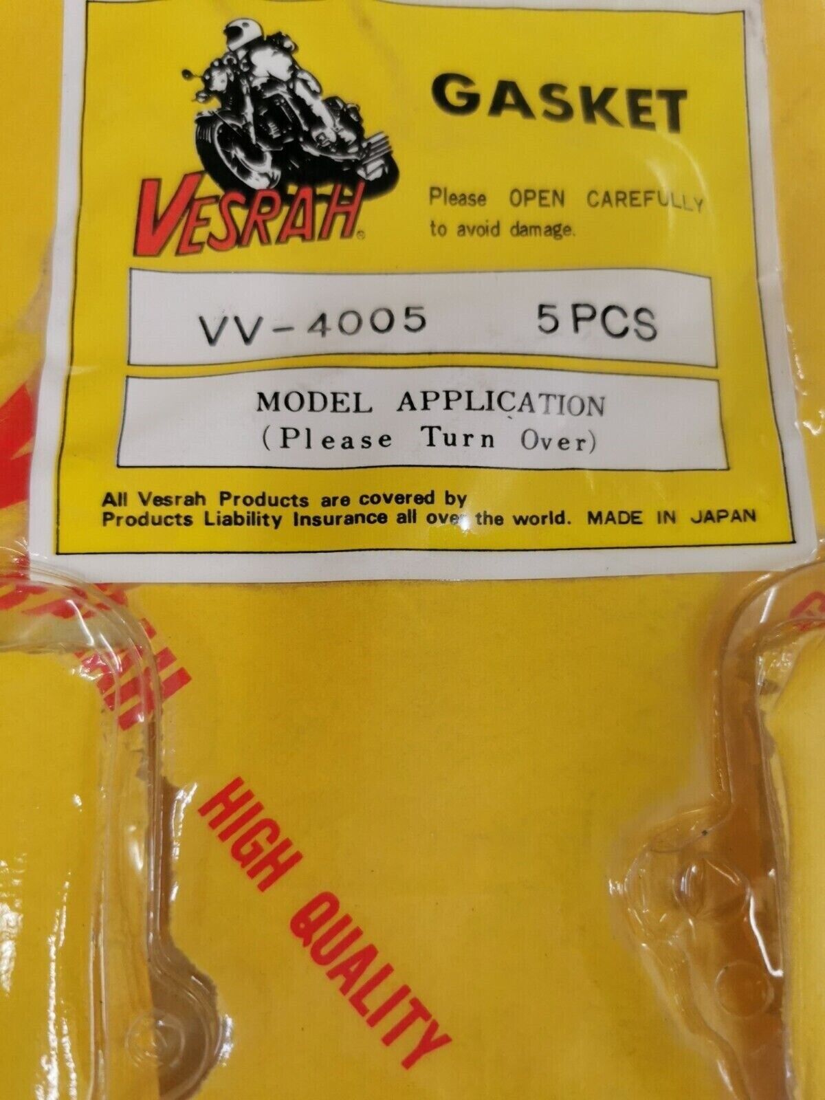 NOS VESRAH KZ550 Z550A1 Z500B1 Z400 GASKET VV-4005 J46