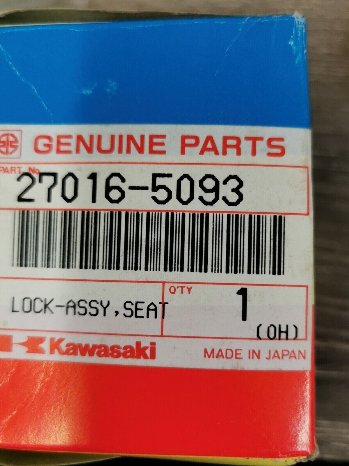 NOS KAWASAKI ZX600 1985 - 1987 Seat Lock Assembly 27016-5093 K28