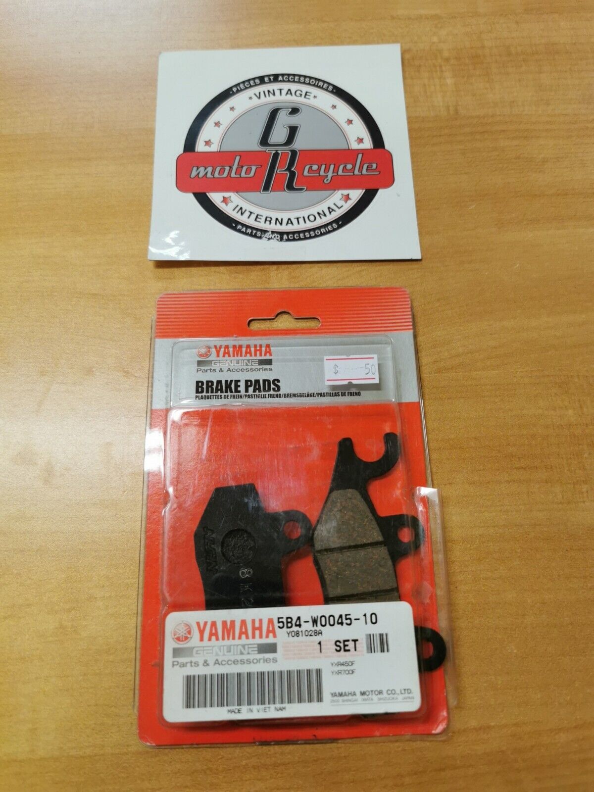 NOS YAMAHA 700YXR7FB6R 450YXR45FW    BRAKE PAD KIT 5B4-W0045-10-00 Y43