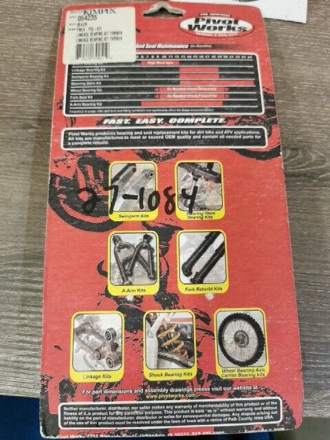 NOS PIVOT WORKS YZ125 YZ250 1989 - 1992 LINKAGE KIT PWLK-Y02-021 J53