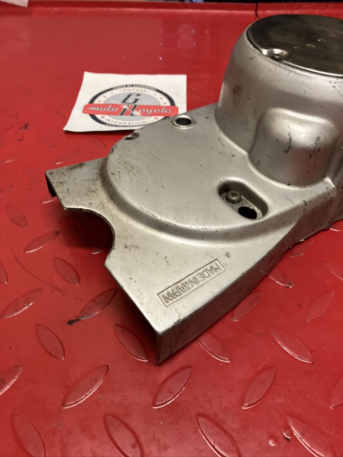 Yamaha U7E 1972 V70 Left crankcase stator cover