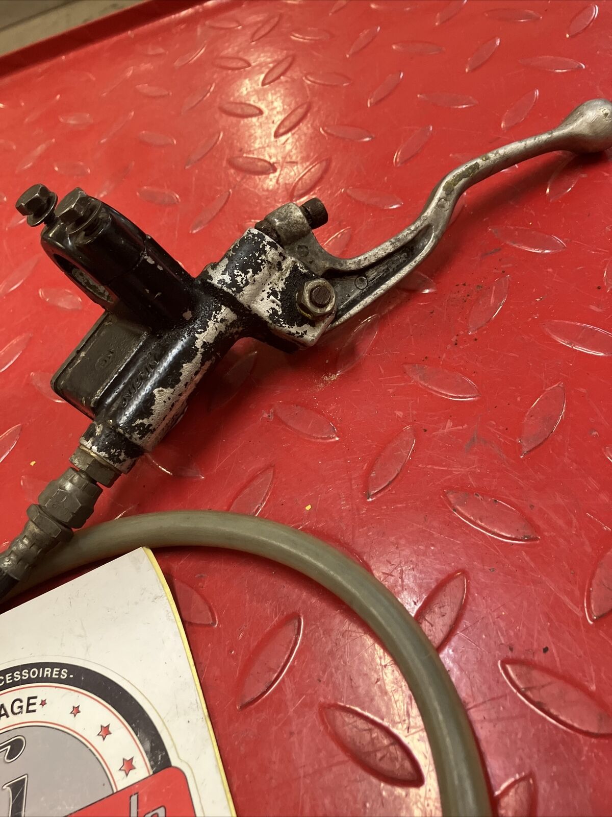 Suzuki RM125 1985 front brake master cylinder hose 1984 RM250