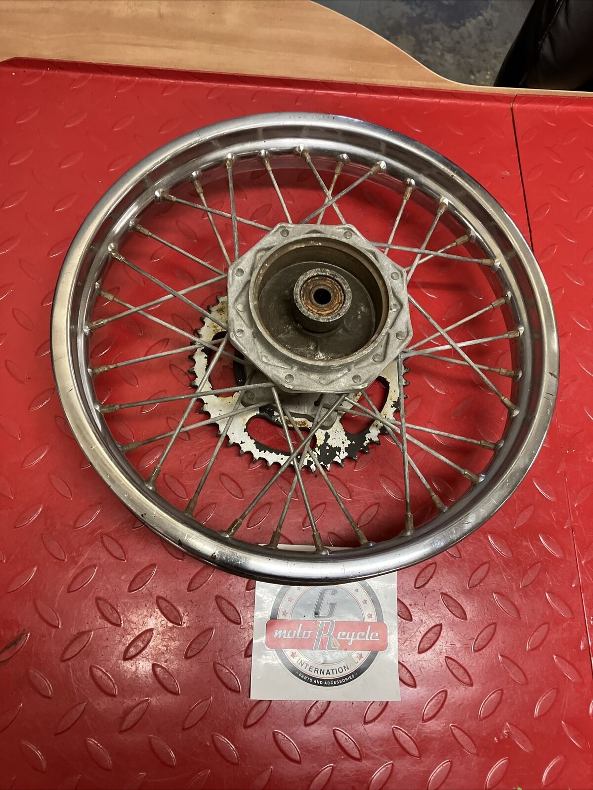 Kawasaki KDX80 1987 rear wheel rim hub 1984 - 1988