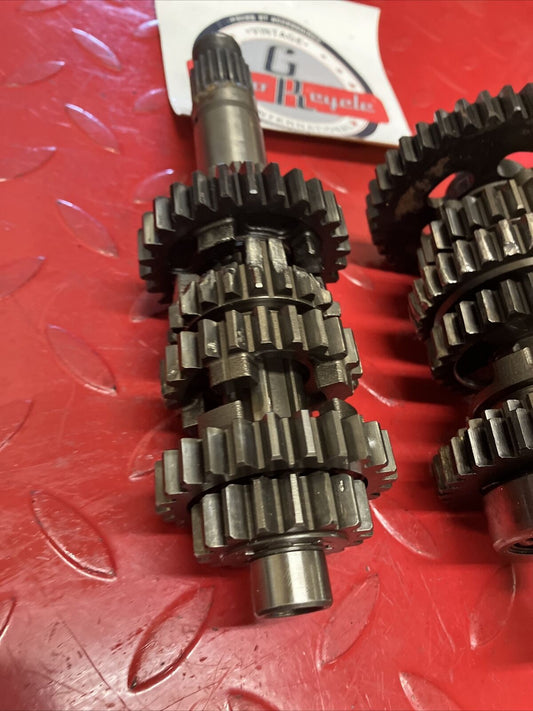 Honda XL350R 1984 transmission mainshaft countershaft main counter shaft gear