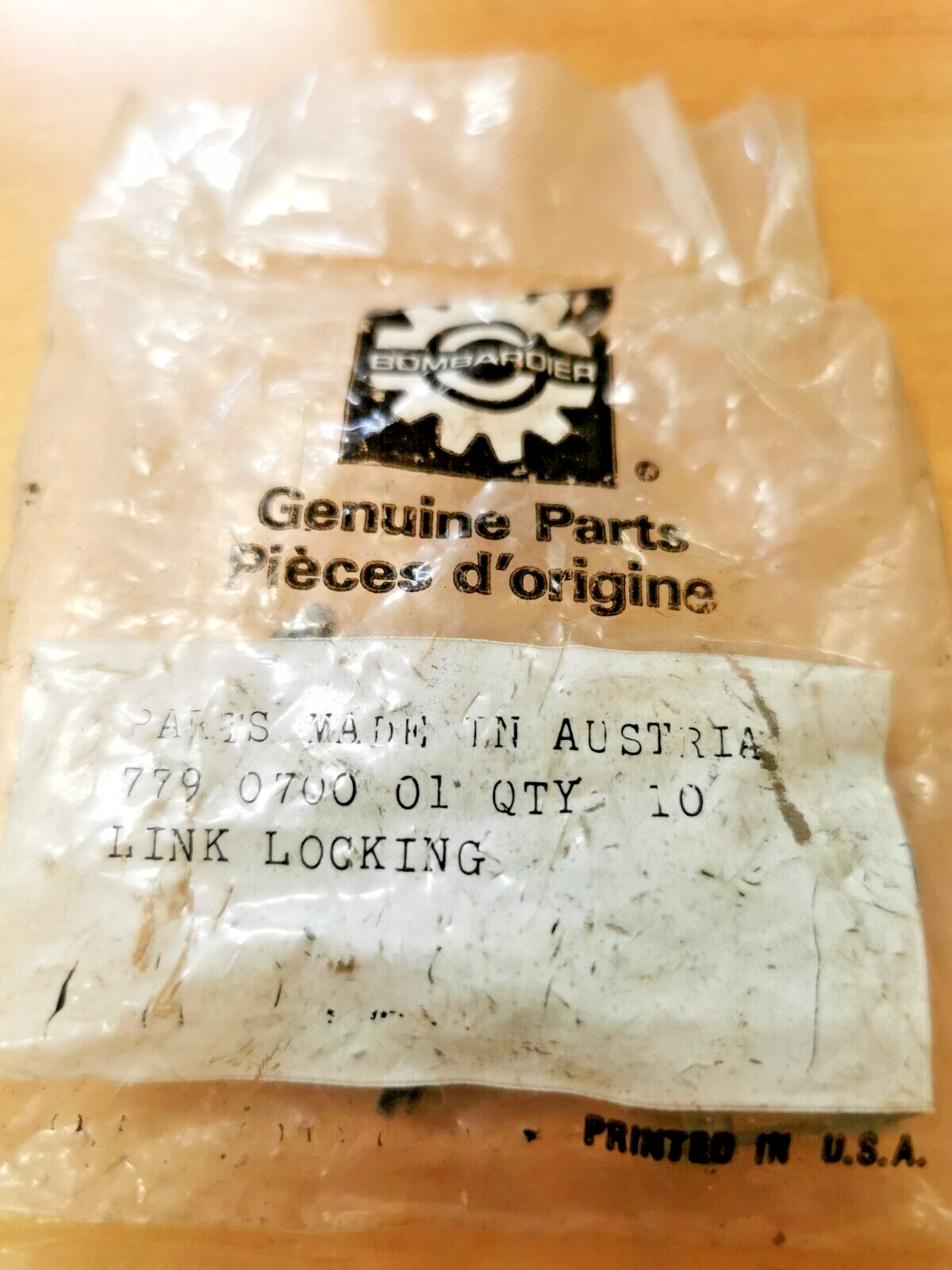 NOS BOMBARDIER PUCH MAXI DRIVE CHAIN LOCKING LINK 779-070-001 P1