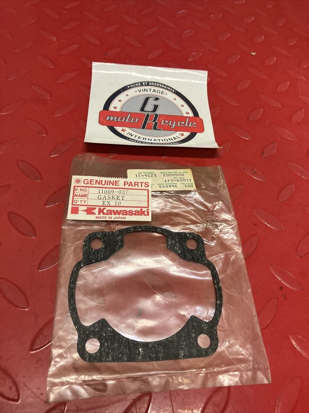 NOS KAWASAKI KX125 KE125 KD125 CYLINDER BASE GASKET 11009-037 K21