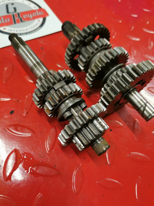 Yamaha MX100 1980 transmission mainshaft countershaft main counter shaft gear