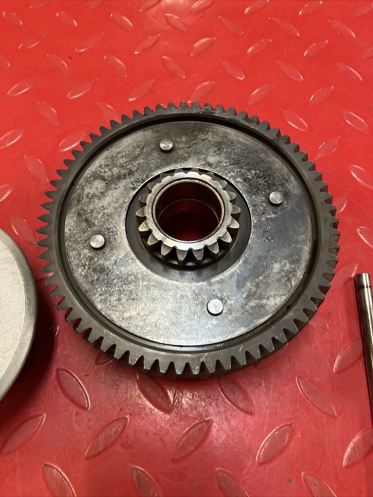 Yamaha RD400 1977 complete clutch assembly basket hub pressure plate