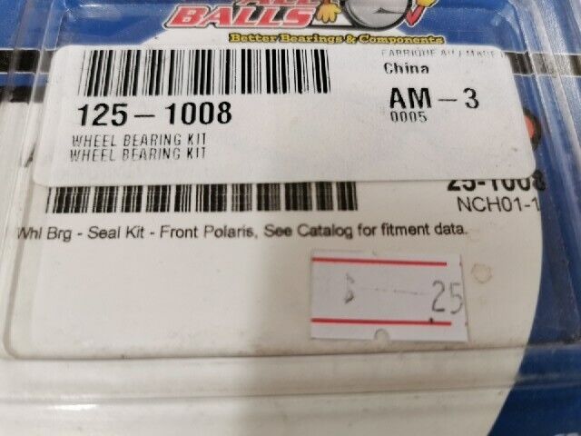 NOS ALL BALLS POLARIS Magnum 400L  Sportsman 400 SEAL KIT FRONT 25-1008 J53
