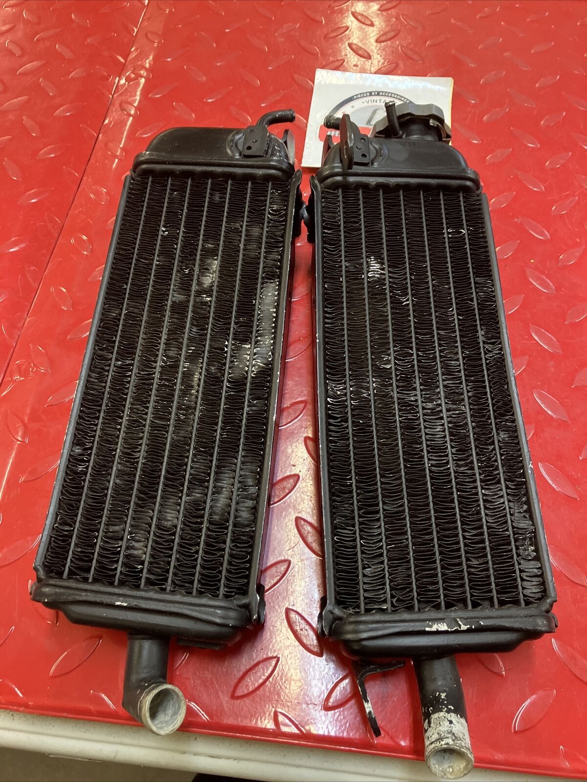 Suzuki RM125 1985 left right radiator set 1985 17710-14502 1984