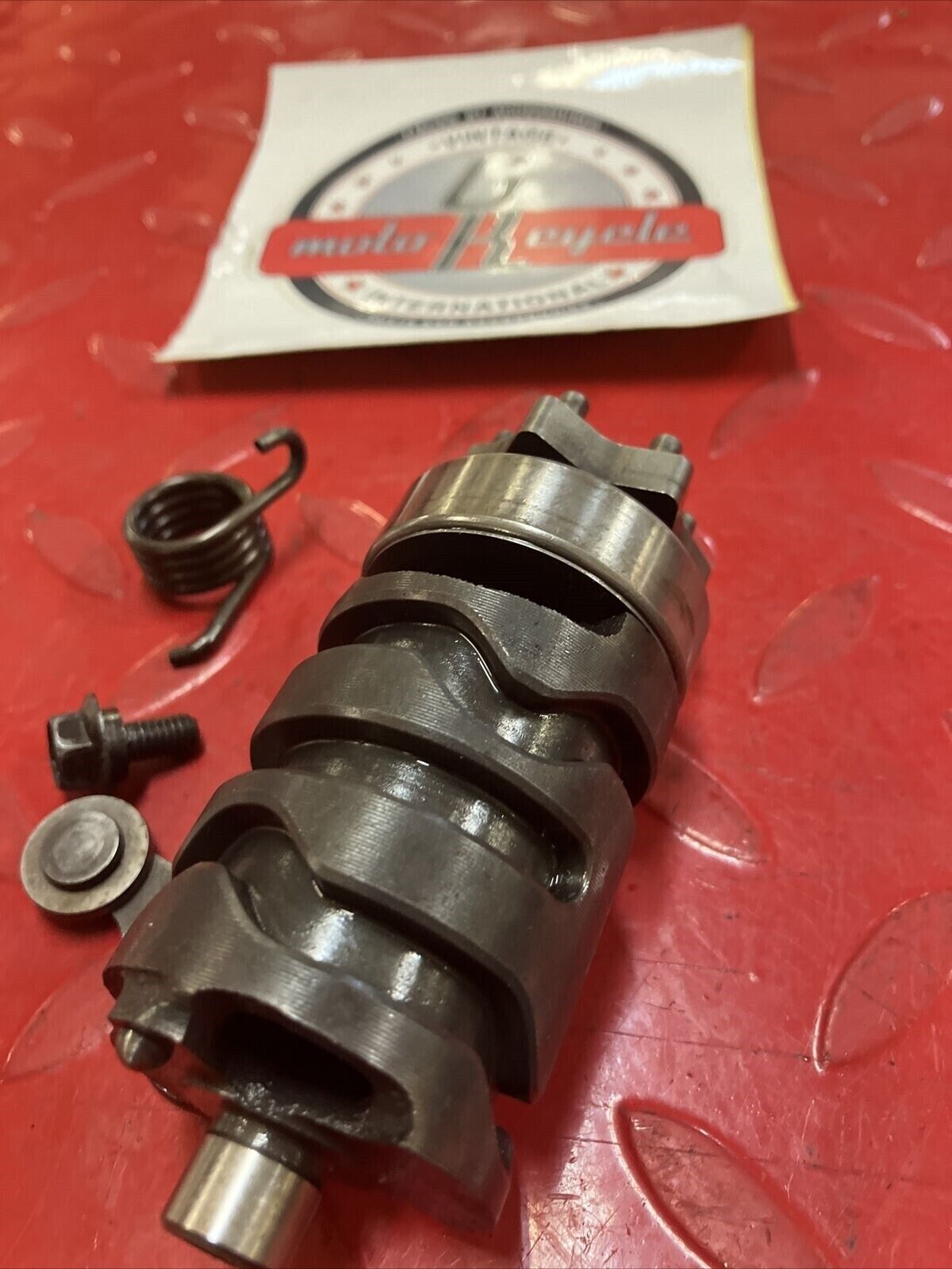 Yamaha DT200 1984 gearshift gear shift cam drum actuator arm center spring