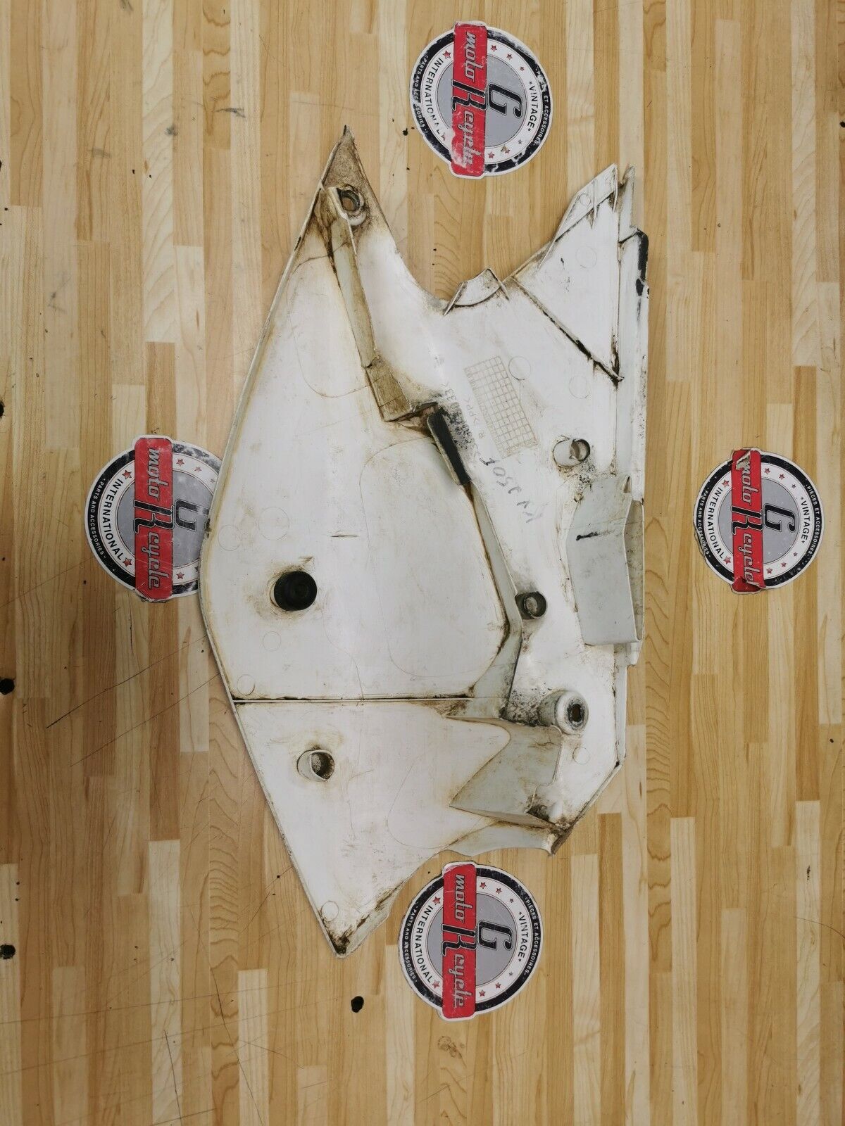 Kawasaki KX250F 2005 right side cover panel plastic fairing number plate 2004