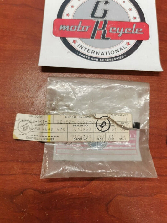 NOS Yamaha PAN HEAD SCREW 90157-06067-00 Y71
