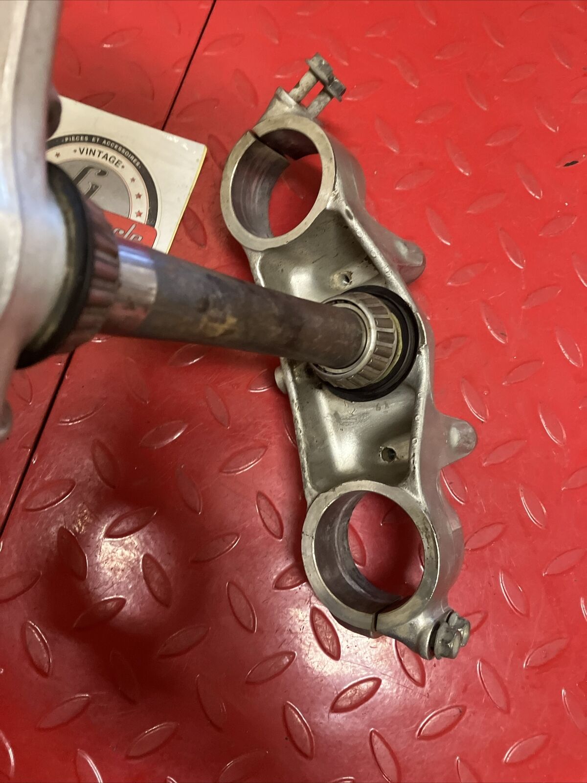 Honda CR250R 1990 Steering stem triple clamp tree top bridge 1991 CR125R 1990