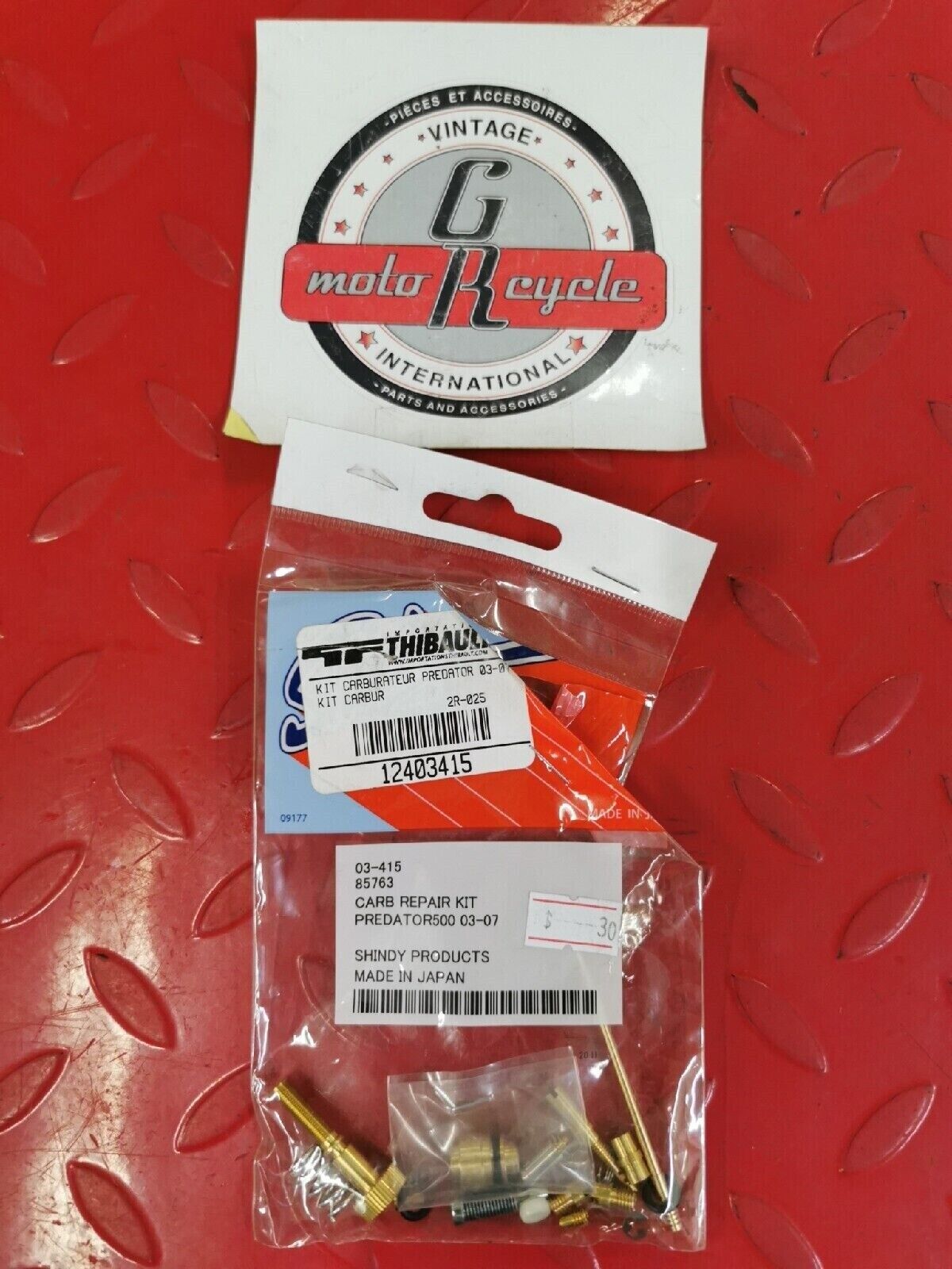 NOS SHINDY POLARIS Predator 500 2003 - 2007 CARBURETOR REPAIR KIT 03-415 J13