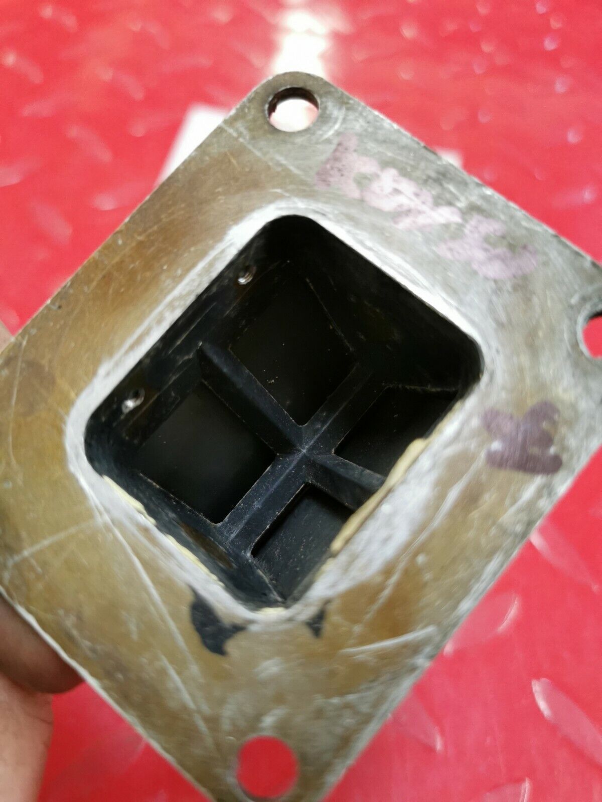Kawasaki KDX80 1981 reed valve cage block KX80 KE175 T