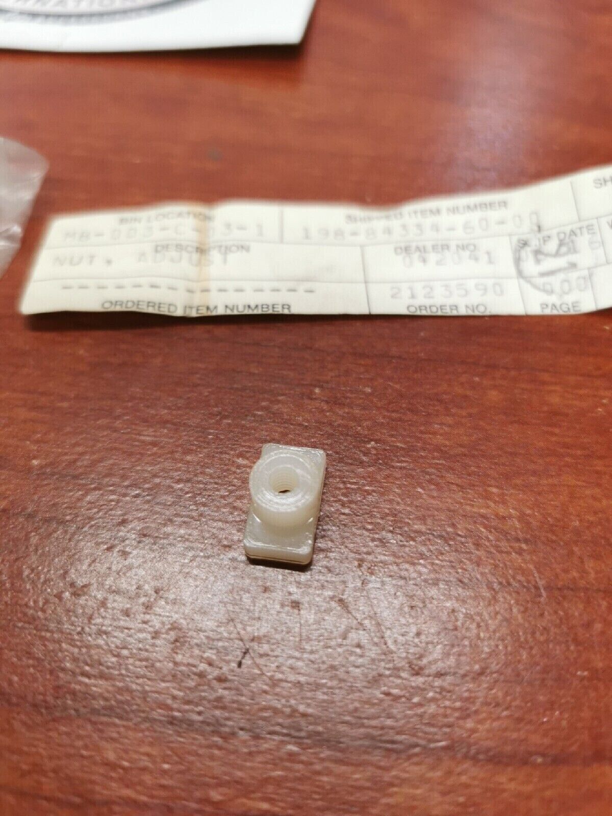 NEW NOS Yamaha ADJUSTING NUT 198-84334-60-00 Y68