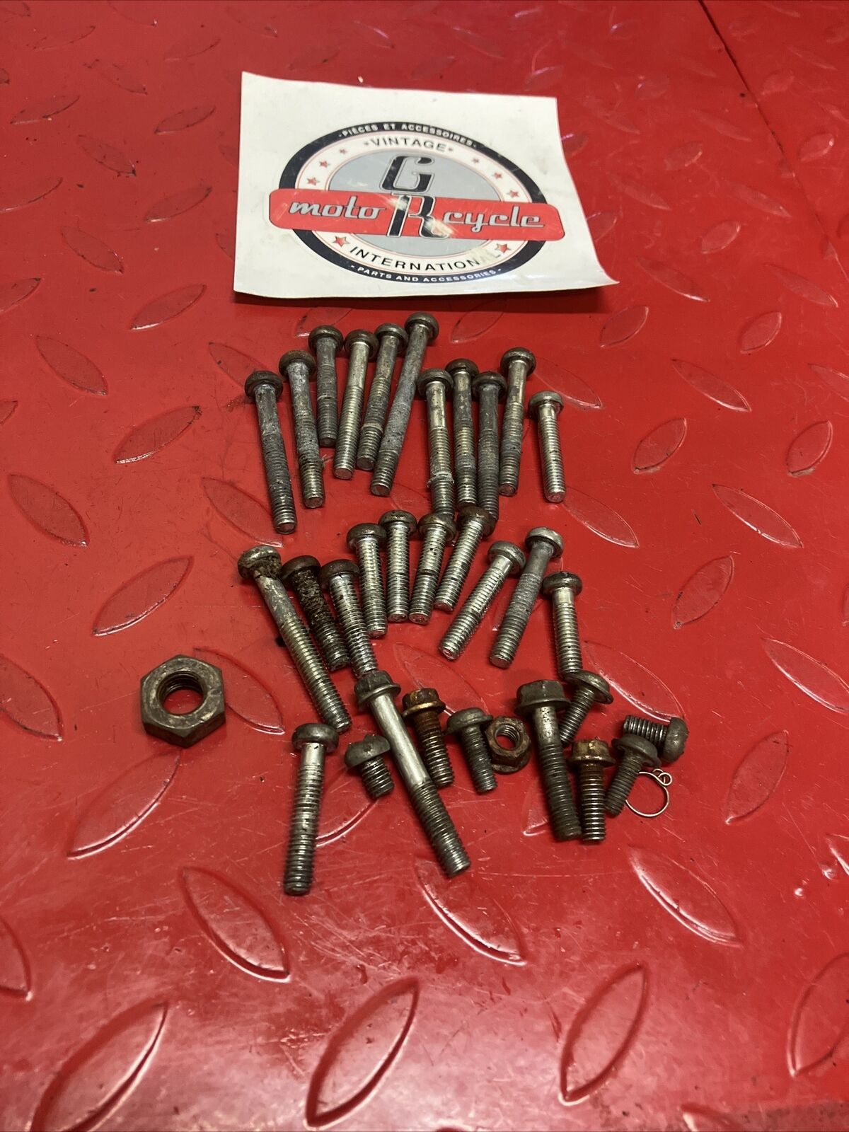 Suzuki DS100 1978 engine motor crankcase / cover hardware bolt nut