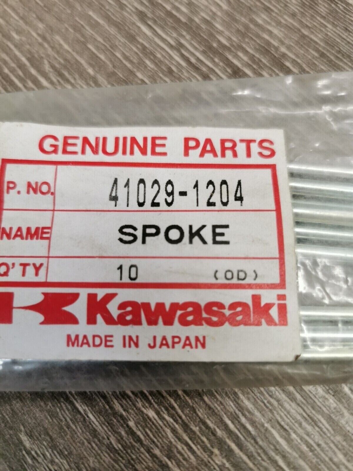NOS KAWASAKI KX125 KX250 KX450 KX500 1990 - 2023 SPOKE QTY 9 41029-1204 K29