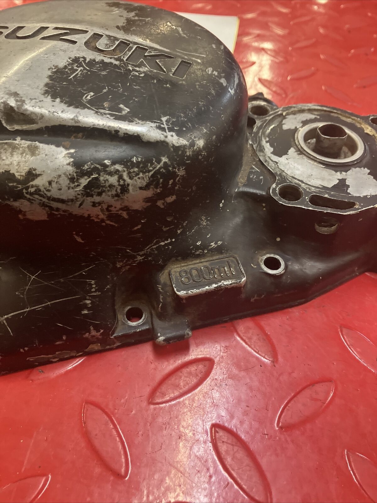 Suzuki RM125 1982 right crankcase clutch cover 1981 1983 2