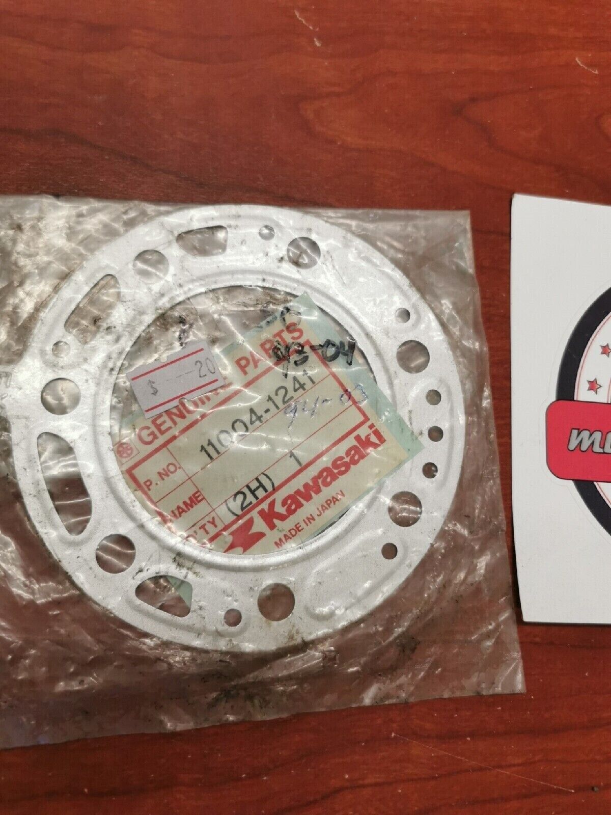 NOS Kawasaki 1993 - 2003 KX250 CYLINDER HEAD GASKET T=0.46 11004-1241 K2