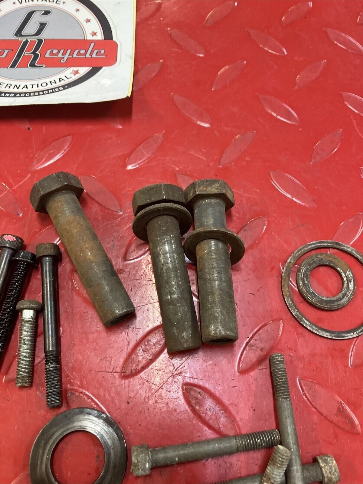 Yamaha DT2 DT250 1972 engine motor crankcase cylinder cover bolt nut hardware