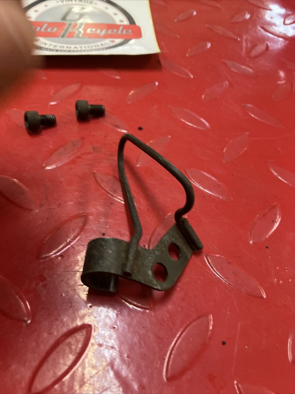 Yamaha DT200 1984 cable hose guide bracket set