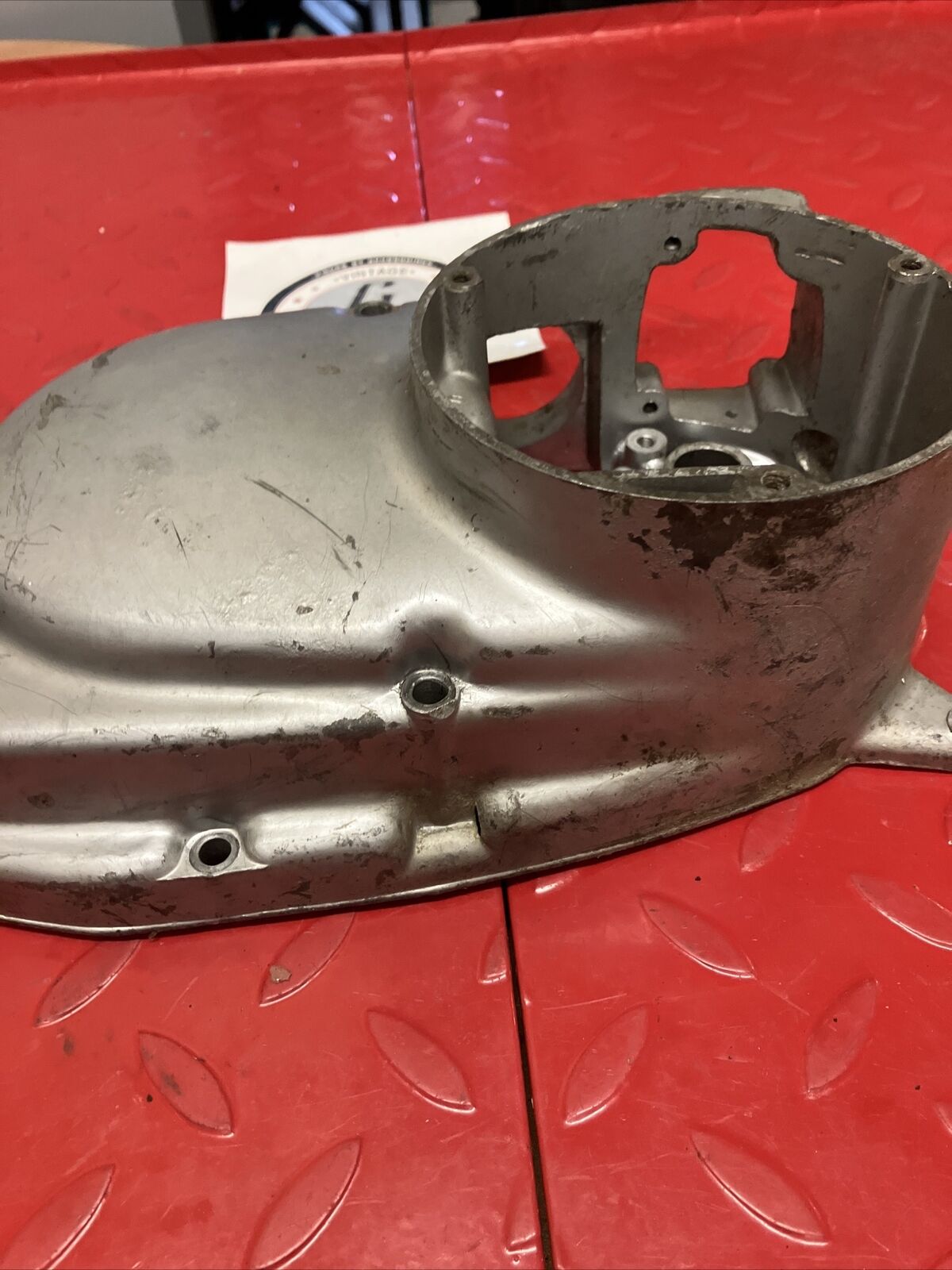 Suzuki RV90 1973 right crankcase clutch cover