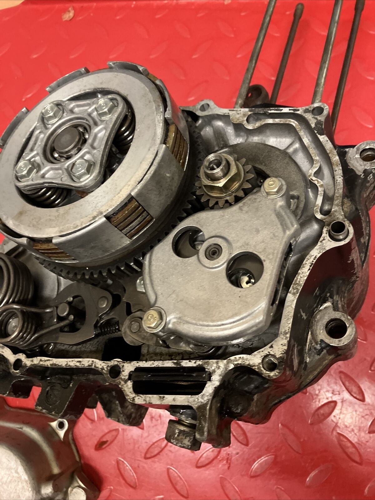 Honda XR100 1984 engine mottor bottom end crankcase crankshaft transmission