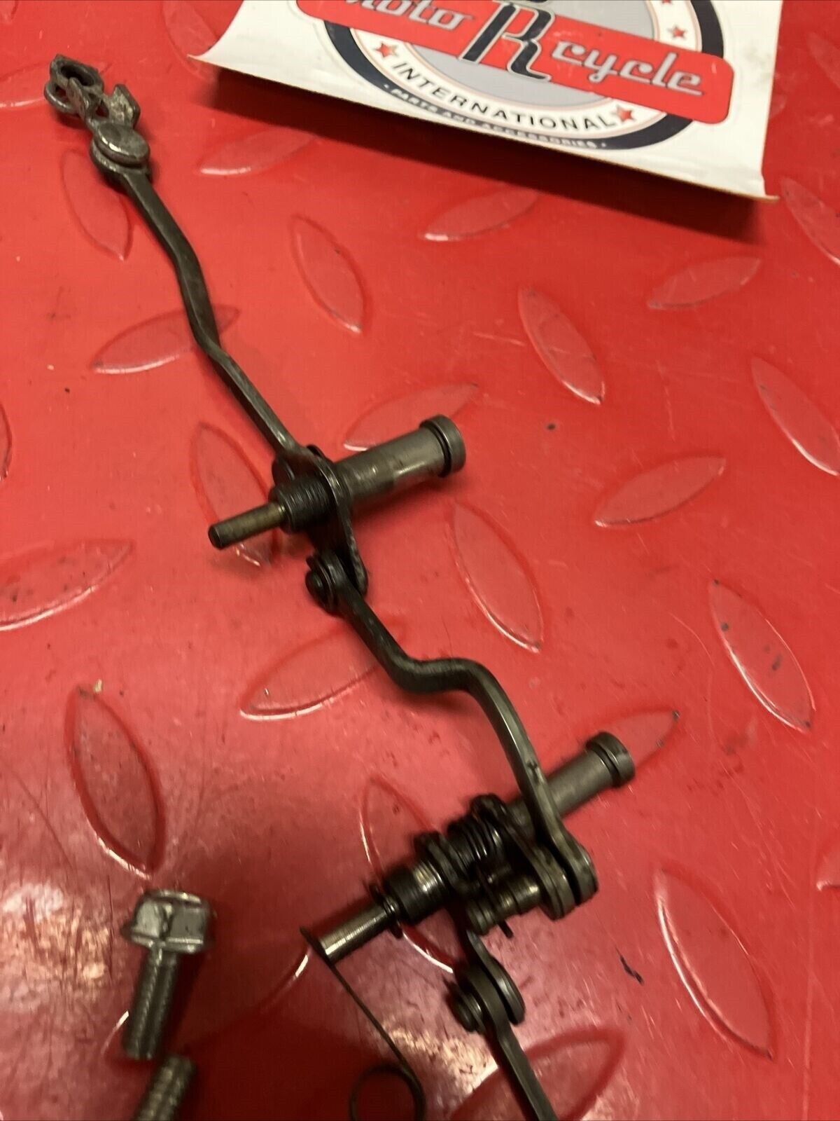 Honda CR250R 1984 exhaust power atac valve governor linkage arm shaft lever