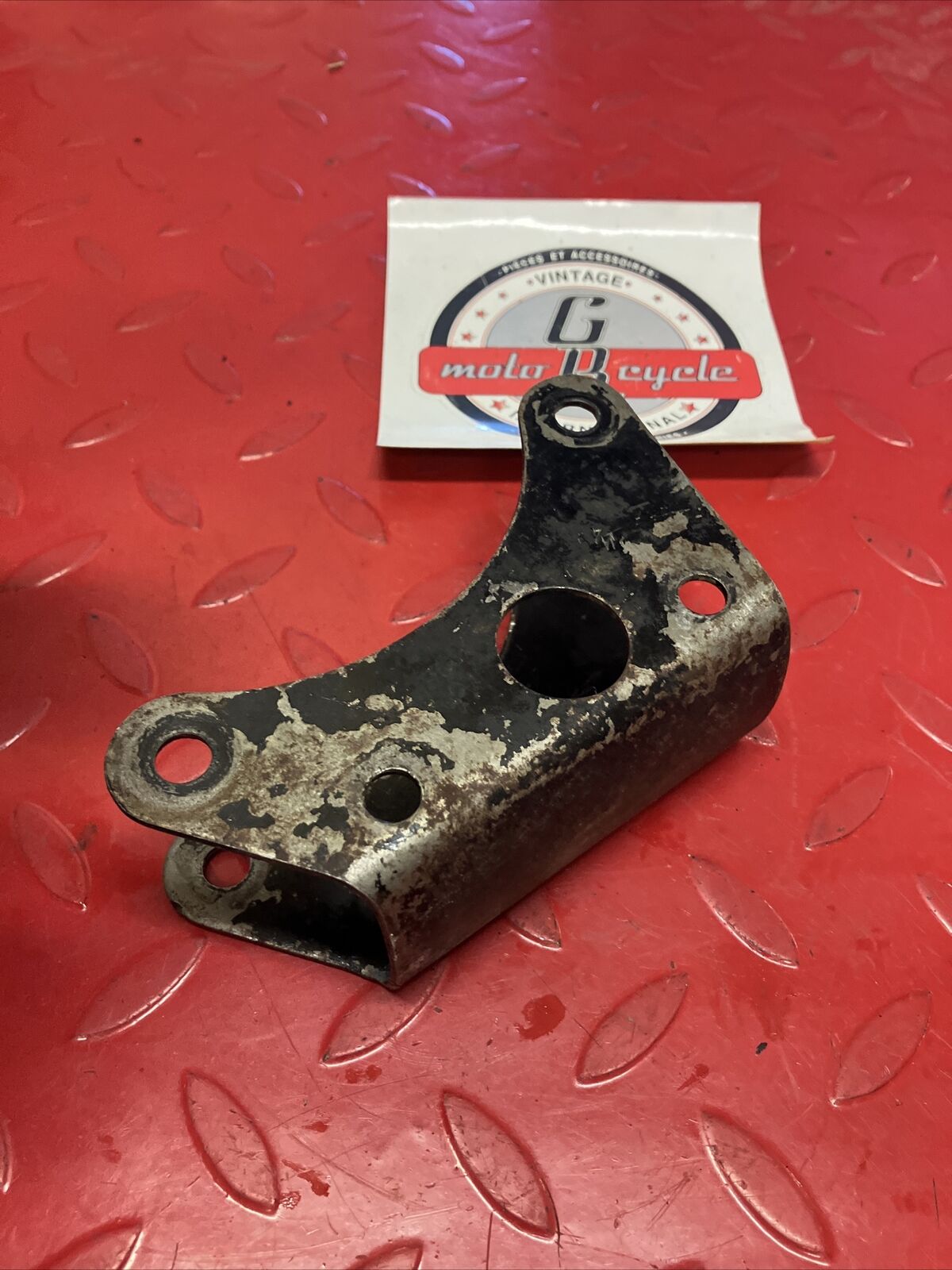 Honda XR75 1974 Front engine motor mount hanger bracket holder 1973 1975 1976