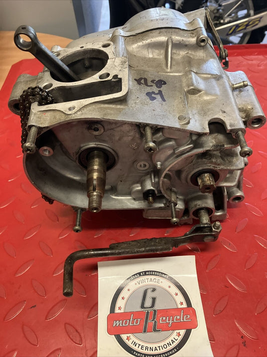 Honda XL80S 1984 engine motor bottom end crankcase crankshaft transmission XR80