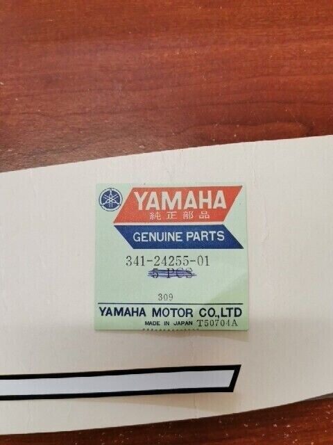 NOS Yamaha TX500 TX650 TX750 XS650 FUEL TANK GRAPHIC 341-24255-01-00 Y125